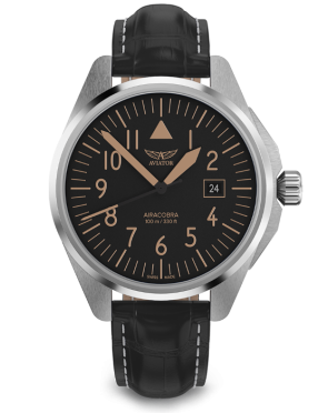 pnske leteck hodinky AVIATOR model AIRACOBRA 43 TYPE A V.1.38.0.316.4