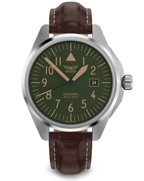 pnske leteck hodinky AVIATOR model AIRACOBRA 43 TYPE A V.1.38.0.330.4