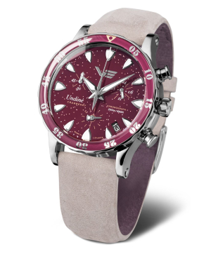 dmske hodinky Vostok-Europe UNDINE Cranberry VK68-515A774